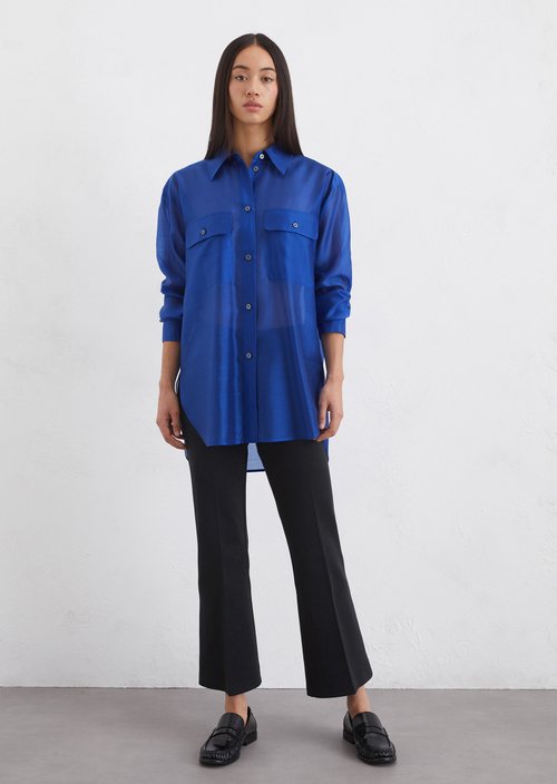 Oversized blouse — Mid blue