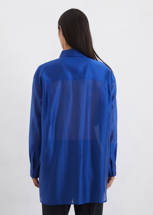 Oversized blouse — Mid blue