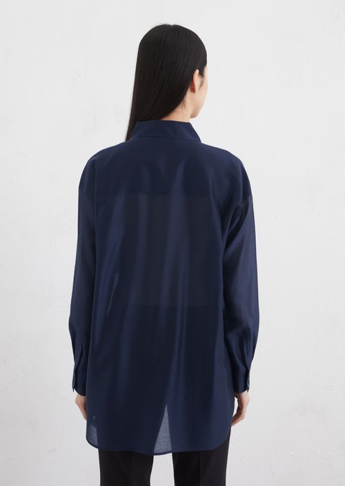 Oversized blouse — Dark blue