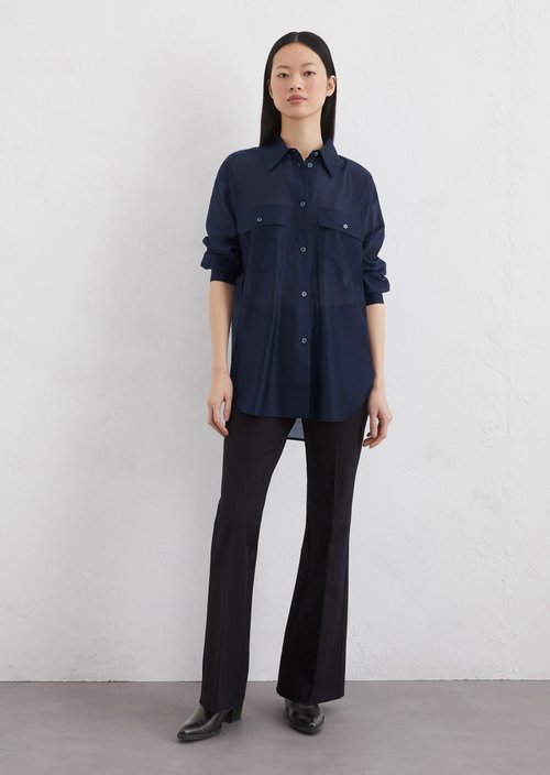 Oversized blouse — Dark blue