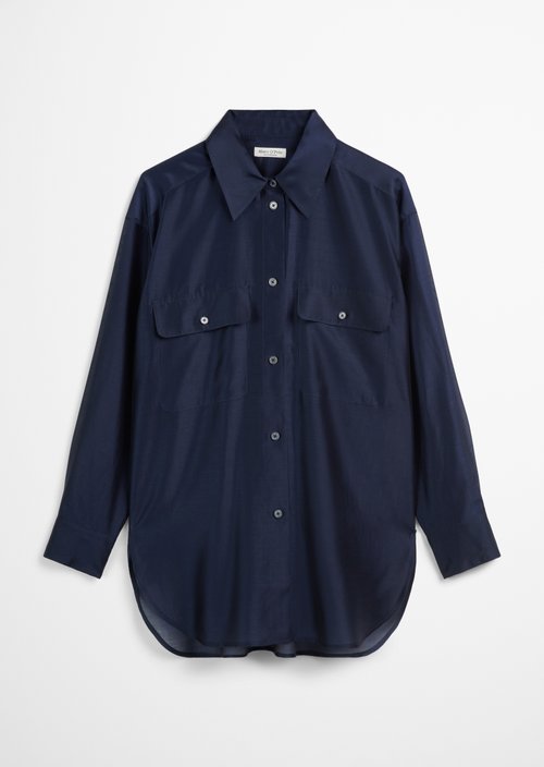 Oversized blouse — Dark blue