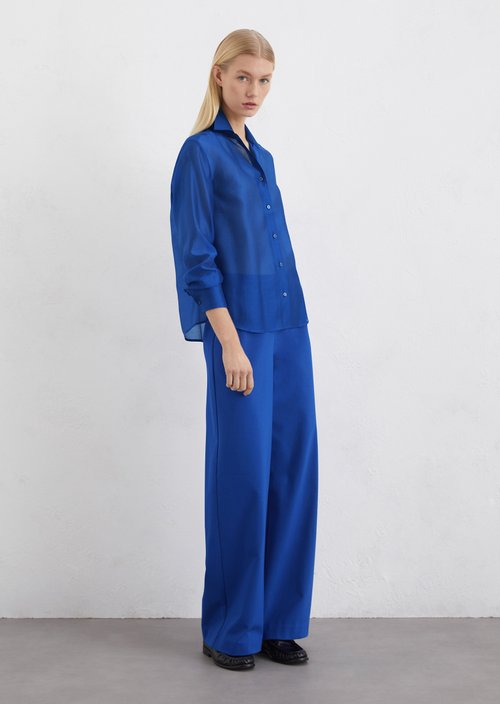 Relaxed blouse — Mid blue