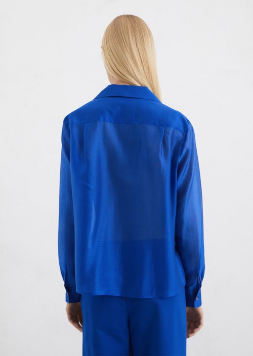Relaxed blouse — Mid blue