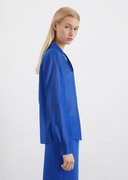 Relaxed blouse — Mid blue