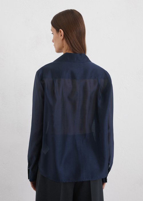 Relaxed blouse — Dark blue