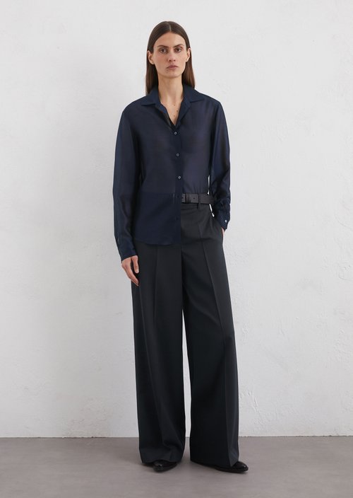 Relaxed blouse — Dark blue