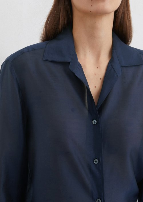 Relaxed blouse — Dark blue