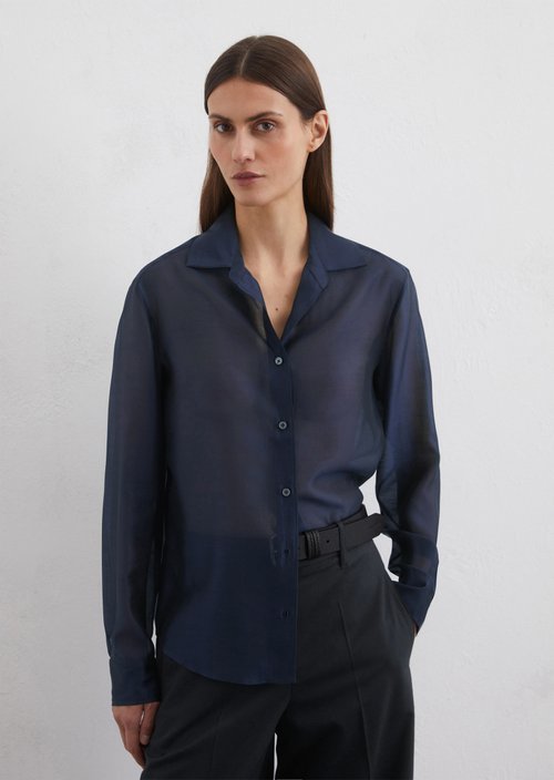 Relaxed blouse — Dark blue