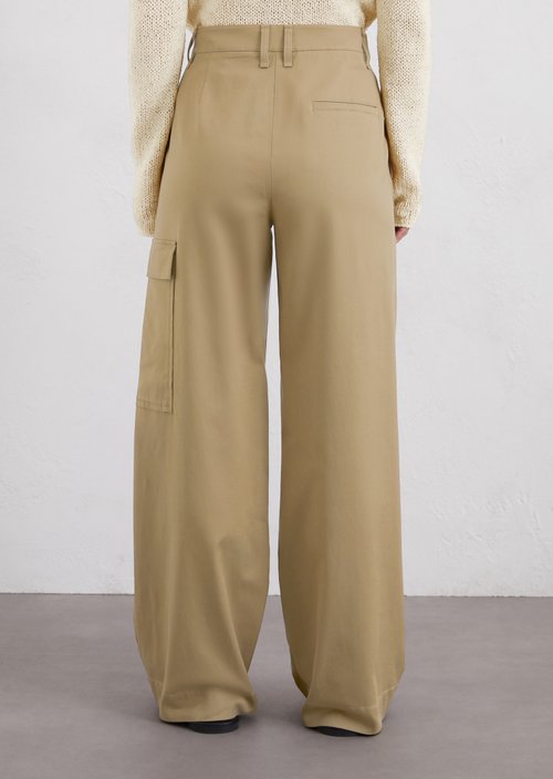 Wide cargo pants — Beige
