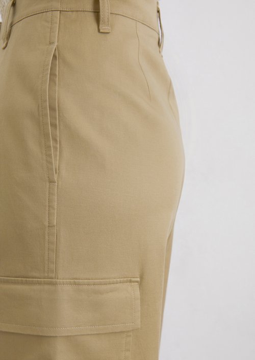 Wide cargo pants — Beige