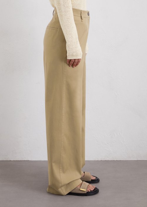 Wide cargo pants — Beige