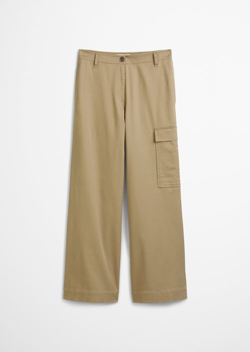 Wide cargo pants — Beige