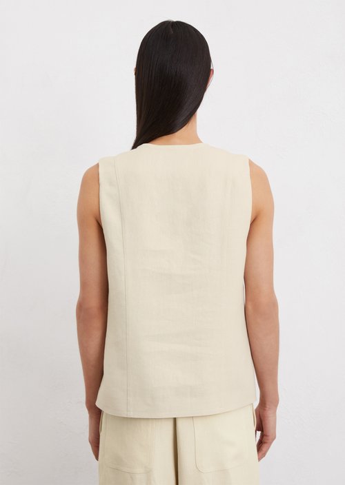 Tailored vest — Natural cotton