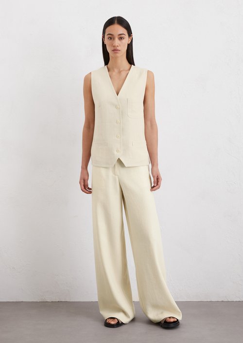 Tailored vest — Natural cotton