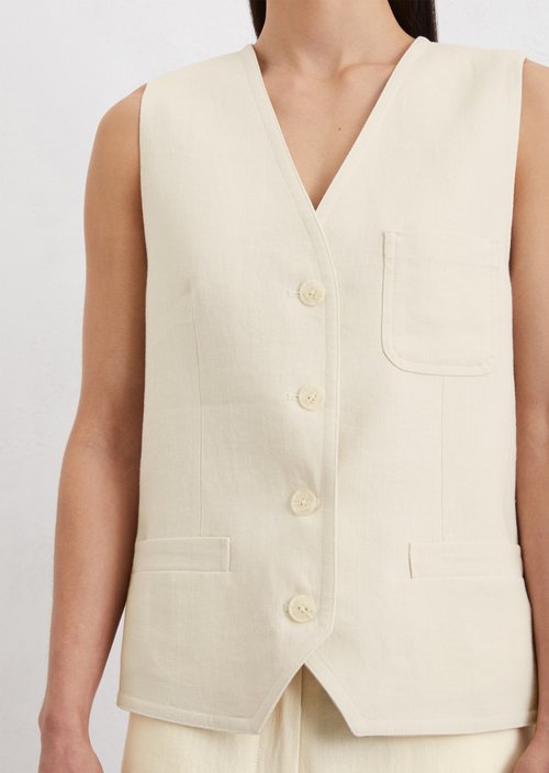 Tailored vest — Natural cotton