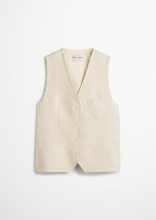 Tailored vest — Natural cotton