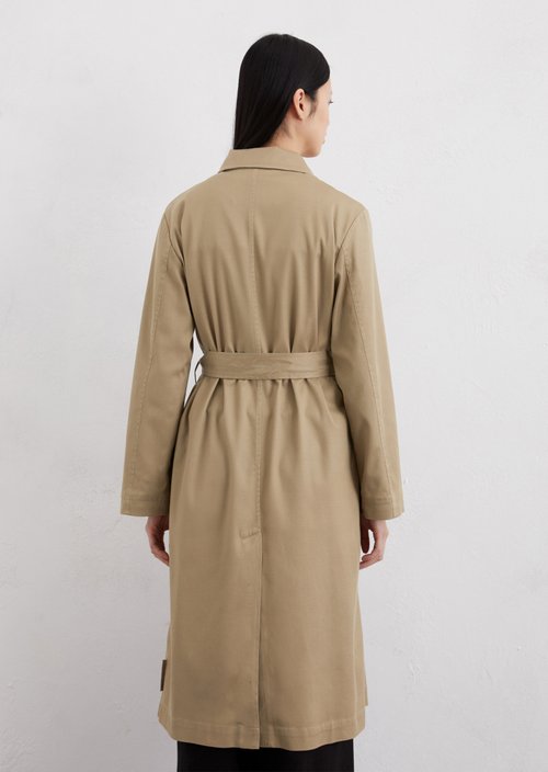 Flowing car coat relaxed — Beige