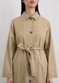 Flowing car coat relaxed made from Lyocell twill - beige | Coats