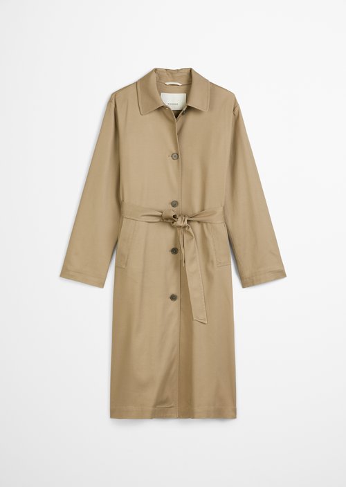 Flowing car coat relaxed — Beige