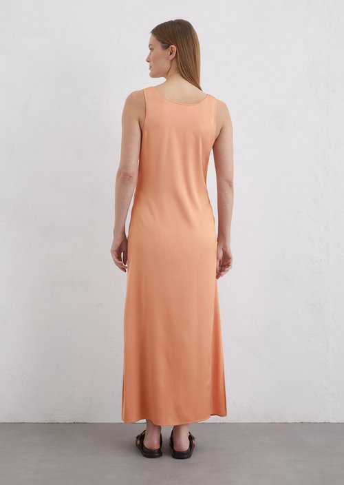 Satin dress regular — Light red