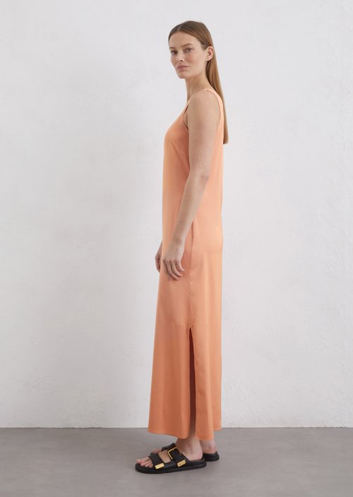 Satin dress regular — Light red