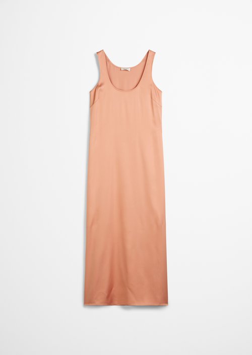 Satin dress regular — Light red