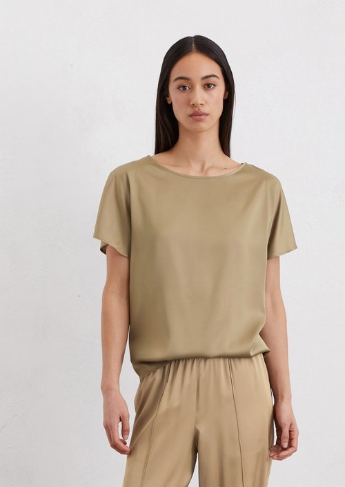 Regular blouse shirt — Beige