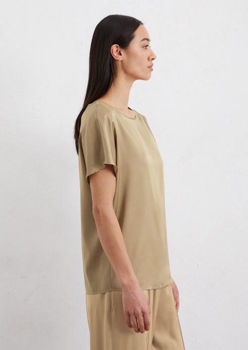 Regular blouse shirt — Beige