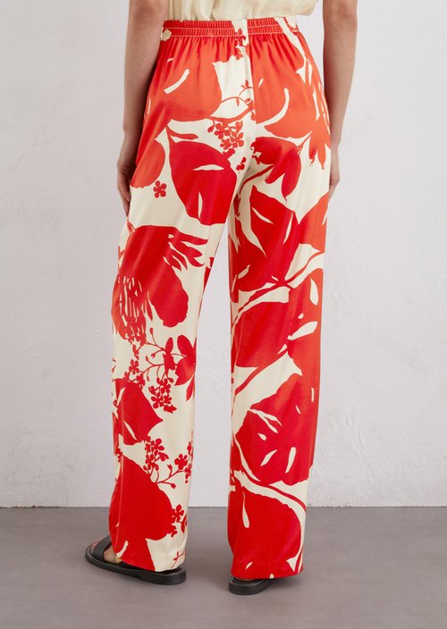Satin trousers wide — ME29