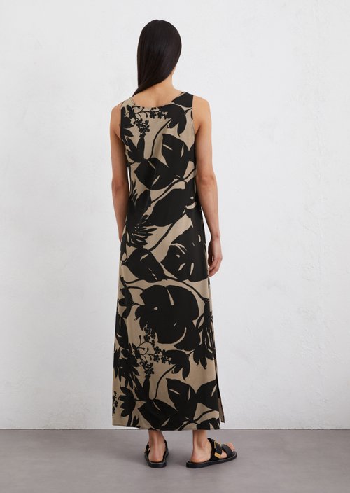 Satin dress regular — Multi