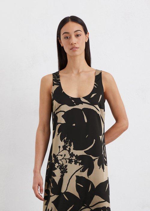 Satin dress regular — Multi