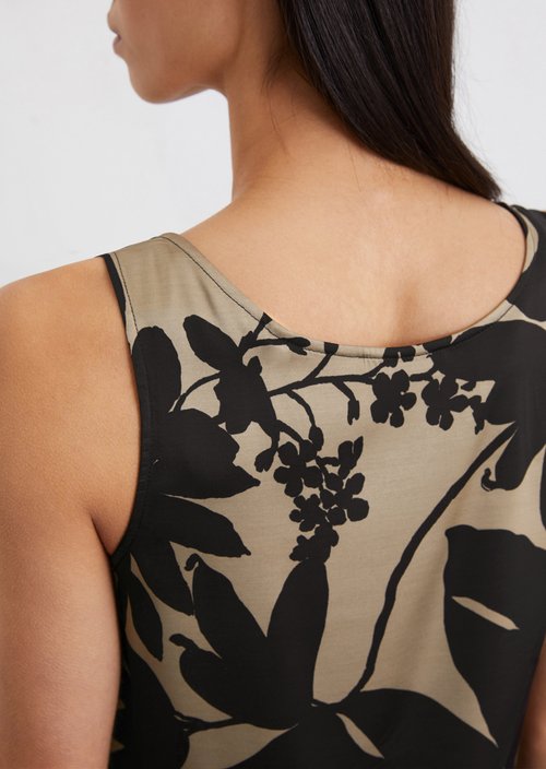 Satin dress regular — Multi