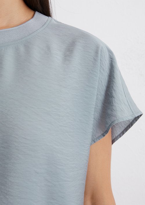 Regular blouse shirt — Light blue