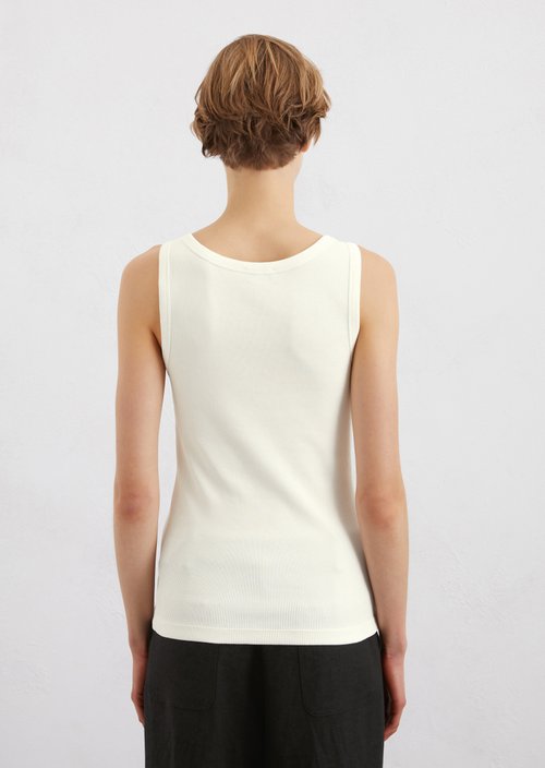 Regular tank top — White