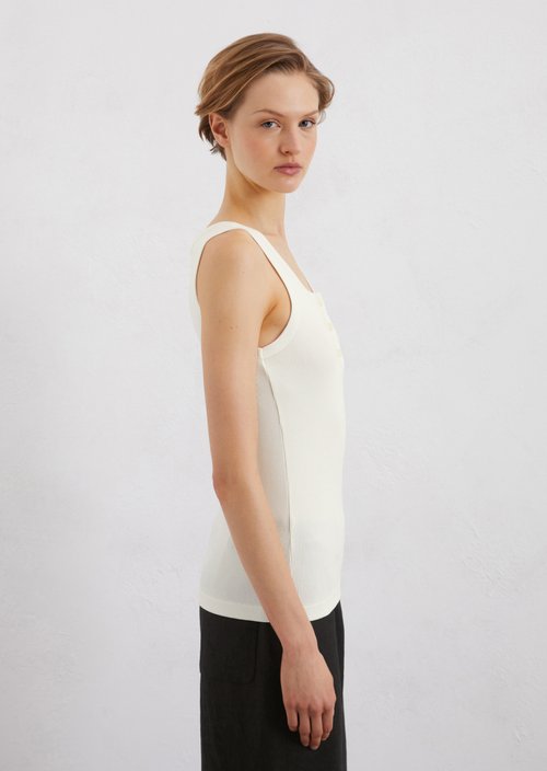 Regular tank top — White