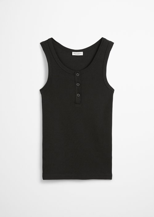 Regular tank top — Black