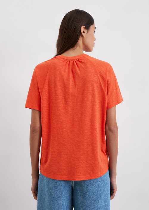 Regular jersey blouse — Light red