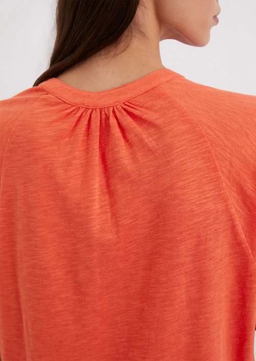 Regular jersey blouse — Light red