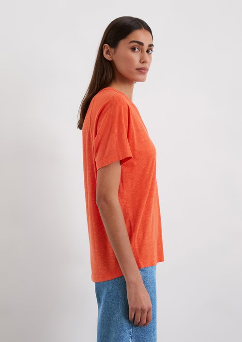 Regular jersey blouse — Light red