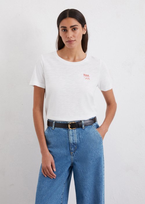 T-shirt regular — White