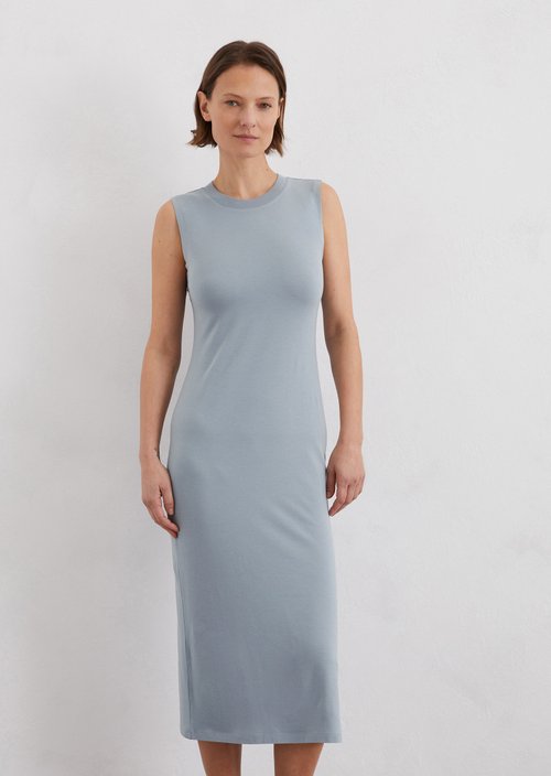 Jersey dress shaped — Light blue