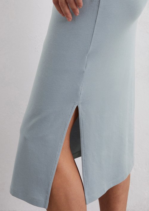 Jersey dress shaped — Light blue