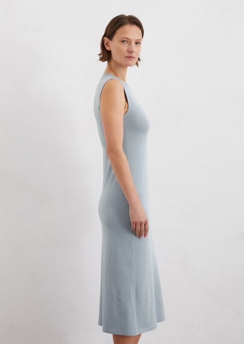 Jersey dress shaped — Light blue