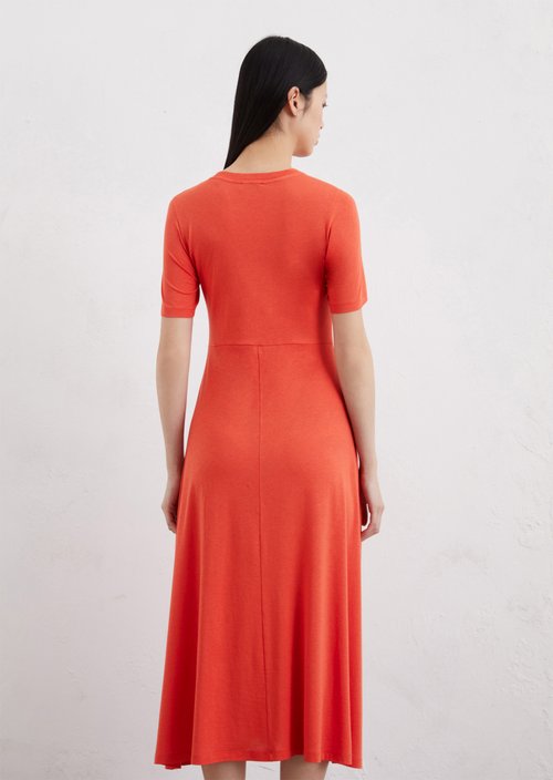 Jersey dress — Light red