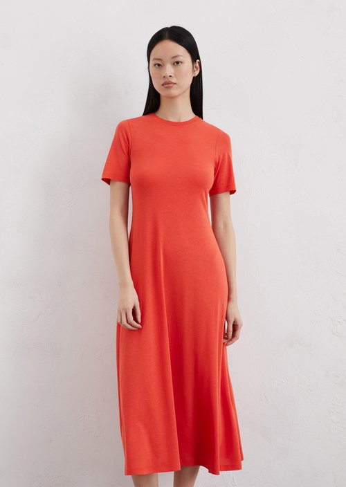 Jersey dress — Light red