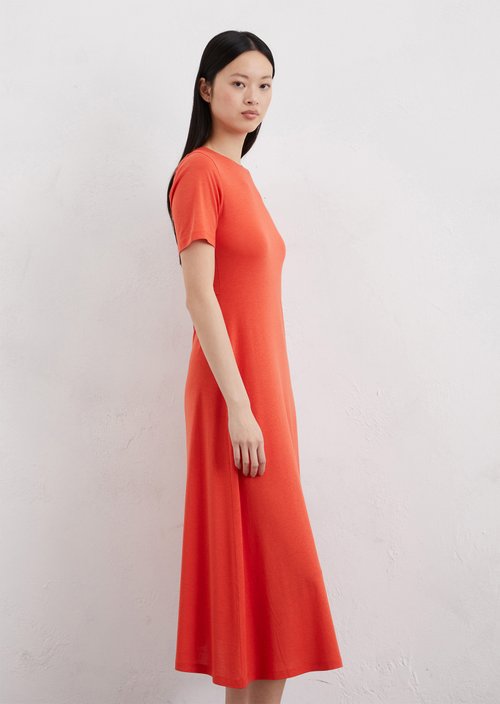 Jersey dress — Light red