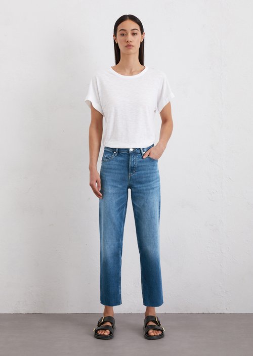 Straight leg jeans high waist — M065