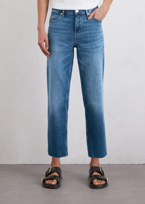 Straight leg jeans high waist — M065