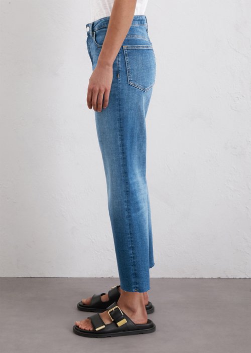 Straight leg jeans high waist — M065