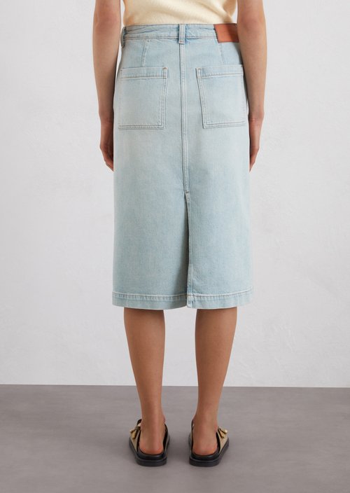 Regular denim skirt — M007